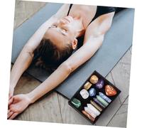 WEKADRIN Multi-Function Amethyst Crystal Pillars with Hexagonal Points for Meditation Yoga Therapy Portable Chakra Stones in Box Suitable for Relaxation and Decor