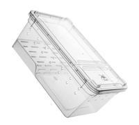 WEKADRIN Multi-function Plastic Reptile Container with Basking Platform Turtle Tank Aquarium for Indoor Tortoises and Amphibious Pets Spacious Habitat for Rest Sunning and Egg Laying