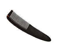 WEKADRIN Natural Buffalo Horn Large Pocket Comb Anti-static Fine Tooth Hair and Beard Comb for Men Women with Scalp Massage Ox Horn Material Gentle Detangling for Various Hair Lengths