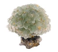 WEKADRIN Natural Green Aventurine Crystal Tree Ornament for Desktop Decor Miniature Wealth Money Tree Sculpture for Office and Home Living Artistic Feng Shui Gemstone Bonsai Accessory