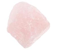 WEKADRIN Natural Pink Quartz Crystal Stone Raw Mineral Specimen Desktop Ornament Polished Rough Stone Decor for Home Office Ambient Enhancement