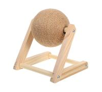 WEKADRIN Natural Sisal Cat Scratching Ball for Kittens, Small L-shaped Claw Grinding Interactive Cat Climbing Ball, Sturdy Sisal Scratcher for Kitten Training and Play