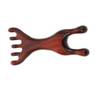 WEKADRIN Natural Wood Facial Acupoint Massager Comb for Face and Neck Smooth Gua Sha Tool with Five-Claw Design Comfortable Acupuncture Point Massage Portable Multi-use Relaxation Device