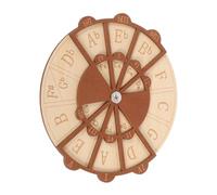 WEKADRIN Natural Wooden Guitar Chord Wheel Portable Circle of Fifths Tool with Precision Markings for Beginners and Adults Innovative Chord Assister Enhances Fingerings and Transitions
