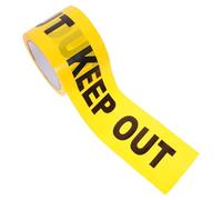 WEKADRIN Non-adhesive Crime Scene Tape Yellow Warning Caution Keep Out Tape for Safety and Prevention in Construction Sites and Restricted Areas