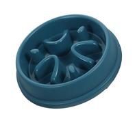 WEKADRIN Non-slip Slow Feeder Dog Bowl Raised Round Pet Food Dish with Smooth Surface for Healthy Eating Habits Anti-choke Floor Dog Bowl Easy to Clean and Pets