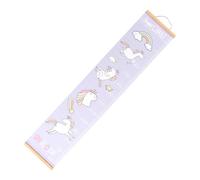 WEKADRIN Nordic Style Wall-Hanging Height Ruler with Oil Painting Design for Decor and Safe Growth Measuring Chart in Purple Adorable and Measuring Tool