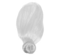 WEKADRIN Old Lady Costume Wig Grandma Dress up Prop Decorative Grey Bun Wig for Cosplay and Stage Performance Versatile Styling for Parties and Halloween