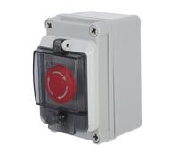 WEKADRIN Outdoor Control Box with Red Mushroom Emergency Stop Button Knob Multifunctional Push Start and Stop Switch for Reliable Weatherproof Electrical Protection