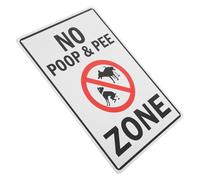WEKADRIN Outdoor Dog No Peeing Pooping Warning Sign Weather Resistant Lawn Marker Funny Pattern Dog Walking Warm Tip for Gardens Yards Parks Courtyards