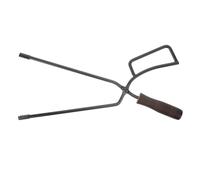 WEKADRIN Outdoor Fireplace Tong with Handle Carbon Steel BBQ Fire Pit Grab Tool for Camping Picnic Wood and Charcoal Gripper Long-Handled Carbon Tong for Barbecue and Firewood
