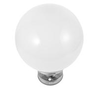 WEKADRIN Outdoor Light Fixture Cover with Globe Lamp Shade and Stainless Steel Base Modern Lamp Shade for Garden Patio Post Lights Simple Stylish Outdoor Lighting Replacement