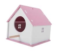 WEKADRIN Outdoor Parrot Bird Nest House Medium Pink Durable Weatherproof Bird Feeder Home Garden Decoration Safe Eco Friendly Material Easy to Clean