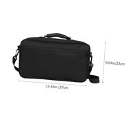 WEKADRIN Oxford Cloth Oboe Carrying Case with Large Front Pocket Instrument Holder Bag for Travel and Performance Black Protective Storage Container