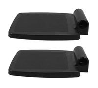 WEKADRIN Pair of Universal Plastic Wheelchair Footrests with 0.7" Mounting Hole, Replacement Footrest Pedals for Mobility Scooters and Electric Wheelchairs, Sturdy Leg Rests for Elderly and