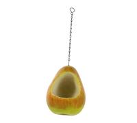 WEKADRIN Pear Shaped Hanging Bird Feeder Outdoor Garden with Large Capacity Food Bowl for Parrots Parakeets Wild Birds Weather-resistant Peanut Feeder for Trees Balcony