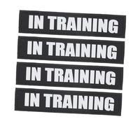 WEKADRIN Pet Reflective Stickers for Dog Harnesses with Hook and Loop Fastener, Patch for Service Dog Vest, in Training s Size, 2 Pairs, Sturdy Adhesive Pet Clothing Stickers for Outdoor Safety