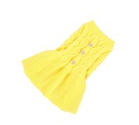 WEKADRIN Pet Spring Sweater for Dogs and Cats Yellow XS Wool Puppy Two-Legged Clothing Comfortable Lightweight Pet Sweater Dress
