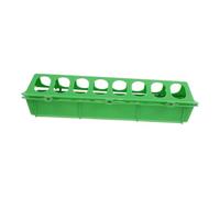 WEKADRIN Pigeon Food Box Plastic Poultry Feeding Dish Flip Top Lid for Small Birds Chicken Pigeon Feeding Holder Safe Outdoor Use