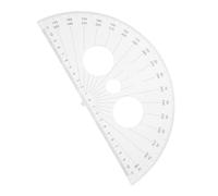 WEKADRIN Plastic Protractor Half Circle Degrees Geometry Ruler for Math Lessons Safe Plastic Angle Measuring Tool for Students Teachers School Office Use