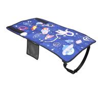 WEKADRIN Portable Airplane Bed Seat Extender with Breathable Cloth Compact Travel Footrest for Comfortable Naps Airplanes and Other Transport Stylish Travel Accessory in Blue