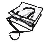 WEKADRIN Portable Clear PVC Crossbody Bag Lightweight Outdoor Shoulder Purse for Women Transparent Simple Design with Strap Travel and Daily Use Tote