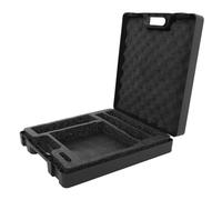 WEKADRIN Portable Shockproof Microphone Carrying Box with Custom Insert Impact-Resistant Plastic Case for Condenser Wireless Mic Storage for Live Performances and Outdoor Interviews