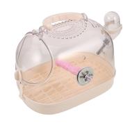 WEKADRIN Portable Transparent Parrot Bird Cage with Secure Lock and Perch Lightweight Travel Carrier for Small Birds Parakeet Cockatiel Budgie Outdoor Use