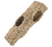 WEKADRIN Practical Hamster Tunnel with Five Openings Lightweight Smooth Hideout for Guinea Pigs Chinchillas Rabbits and Small Pets Encourages Active Play and Reduces Boredom Straw Tunnel