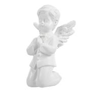 WEKADRIN Praying Angel Statue Resin Ornament Decorative Blessing Sculpture for Home Desk Shelf Boy Figurine Artware with Fresh Color Matching