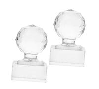 WEKADRIN Pressed Powder Stamper and Eyeshadow Palette Repair Tool, 2pcs round Makeup Pressing Stamp Kit for Magnetic Eyeshadow Palettes and Blusher Depotting, Professional Makeup Tools