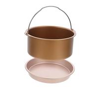 WEKADRIN Professional Pizza and Cake Baking Pan for Air Fryer Accessories Non Stick Coating Kitchen Gadgets with Portable Handle Oven Safe Bakeware for Pizza Pies and More