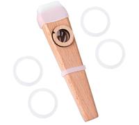 WEKADRIN Professional Wooden Kazoo Portable Musical Instrument for Adults Play Guitar and Ukulele Accompaniment Lightweight Outdoor Party Accessory