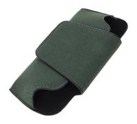 WEKADRIN PU Leather Car Visor Sunglass Holder Clip Soft Lined Eyeglass Organizer Case for Car Interior in Military Green Convenient Storage for Various Glasses