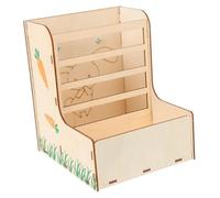 WEKADRIN Rabbit Food Feeder Hanging Hay Rack and Food Box for Small Animals Cage Feeder for Guinea Pigs Chinchillas Bunnies with Smooth Edges and Organized Feeding