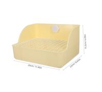 WEKADRIN Rabbit Litter Box for Small Animals Splashproof Potty Trainer Tray for Guinea Pigs Chinchillas Ferrets Hamsters Rats with Reusable Easy-clean Design Promotes Clean Cage Habits