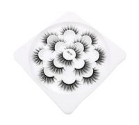 WEKADRIN Realistic Dense False Eyelashes for Women Curly Natural Look of Makeup Lashes Easy Application for Beautiful Eye Enhancement for Everyday and Special Occasions