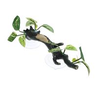 WEKADRIN Realistic Reptile Branch for Climbing Terrarium Decor Easy to Install Resin Plant Root Suitable for Bearded Dragon Snake Tanks Natural-look Reptile Enclosure Accessories