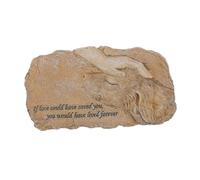 WEKADRIN Resin Dog Memorial Stone Garden Ornament with Loving Touch Sculpture Pet Tribute Statue for Outdoor Grave Marker Stable and Realistic Tribute for Lost Pets