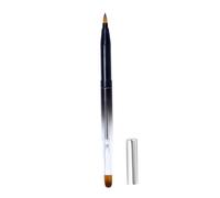 WEKADRIN Retractable Double-ended Lipstick Brush and Lip Gloss Applicator with Metal and Fiber Material, Portable and Convenient to Carry for Home Use and Professional Beauty Salon