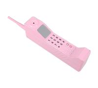 WEKADRIN Retro Big Brother Model Mobile Phone Statue Vintage Brick Phone Ornament for Home Decor Iron Retro Handheld Sculpture for Stage Performance and Farmhouse Display