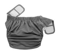 WEKADRIN Reusable Adjustable Waterproof Adult Cloth Diaper Washable Leakproof Urinal Pant for Elderly Incontinence Care Hospital Use Gray