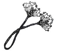 WEKADRIN Rhinestones Hair Bun Former Hair Donut Tool Black Swan Style Lazy Bun Maker for Women Accessory for Quick and Easy