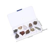WEKADRIN Rock and Mineral Collection Box for Classroom Teaching and Field Testing Educational Science Specimen with Detailed Descriptions Versatile Rocks Kit for Learning and Home Decor