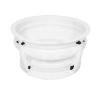 WEKADRIN Roman Column Capital Mold with Ornamental Base for Concrete Driveway Gate Posts - Plastic Casting Form for Garden Pillar Pedestal and Outdoor Entrance Decoration