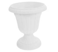 WEKADRIN Roman Column Planter Pot Tall Plastic Urn Planter Vintage Floral Urns for Garden and Wedding Decor 25cm Diameter Outdoor Flower Pot for Home and Porch