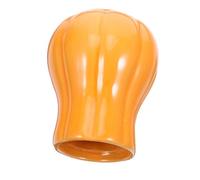 WEKADRIN Rustic Ceramic Pumpkin Utensil Holder for Kitchen Decor Multipurpose Cutlery Bucket and Decorative Plant Pot Orange Porcelain Farmhouse Style Crock for Indoor Halloween and Autumn