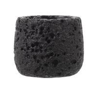 WEKADRIN Rustic Matchstick Holder in Faux Lava Stone Design, Refillable Match Container for Candle and Fireplace, Desktop Match Storage Jar