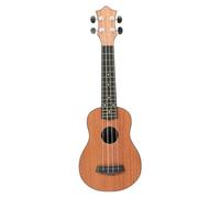 WEKADRIN Sapele Wood Ukulele for Beginners Adult Soprano Stringed Instrument with Polished Fretboard Fixed Pitch Small Guitar for Music Practice and Coordination Development