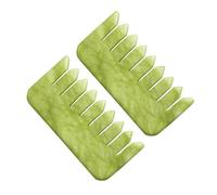 WEKADRIN Scalp Massage Comb Head Massage Board 2Pcs Jade Hair Combs Stimulate Scalp Accelerate Blood Circulation for Relaxation and Wellness